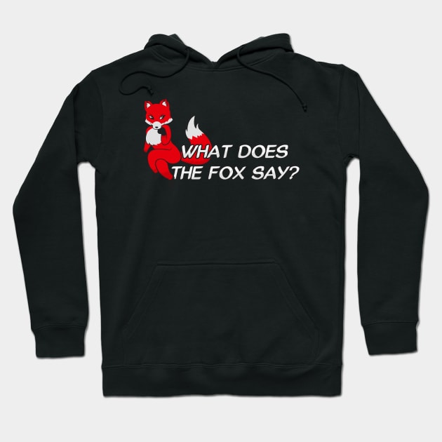 What does the fox say? - Red Hoodie by Brony Designs